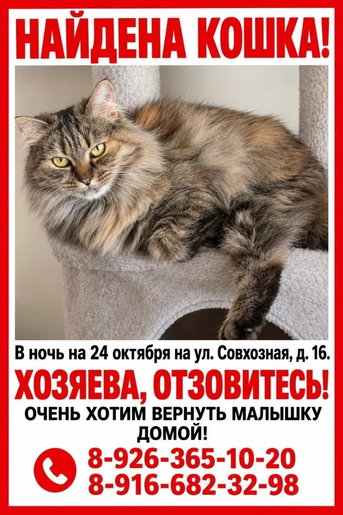 Found cat, метис in Khimki — identification photo, lost & found pet database Pathfinder